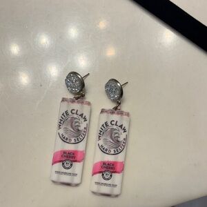 White Claw Black Cherry Earrings